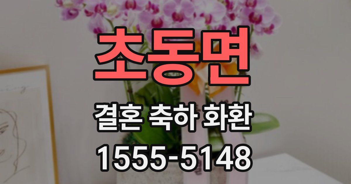 초동면 결혼 축하 화환