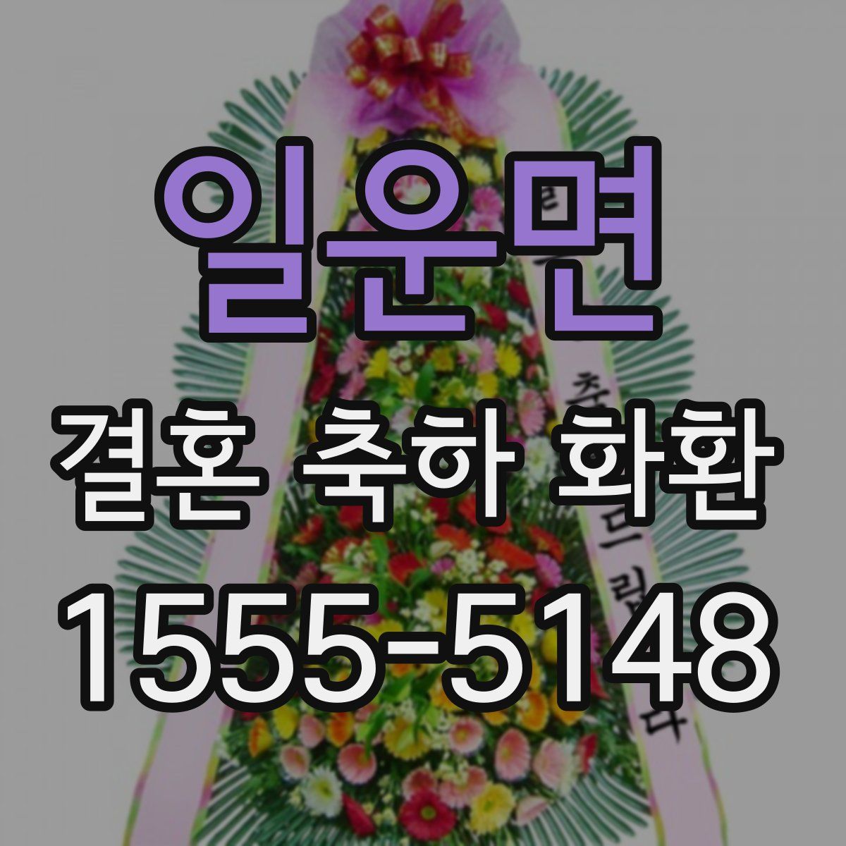 일운면 결혼 축하 화환