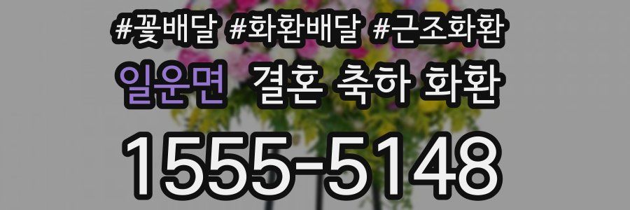 일운면 결혼 축하 화환