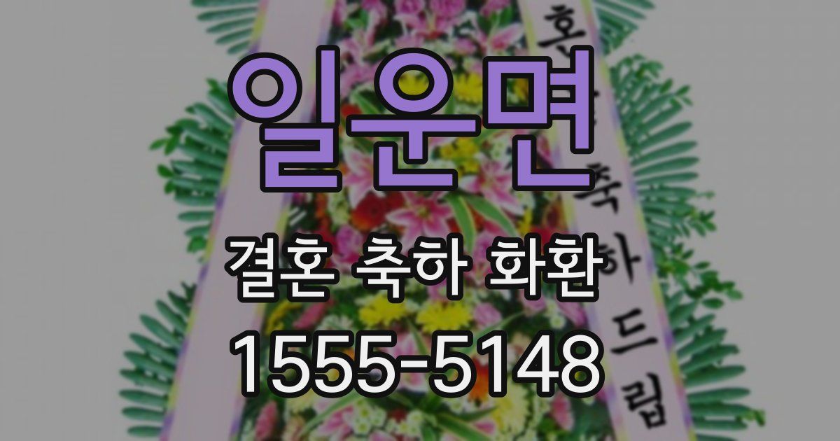 일운면 결혼 축하 화환