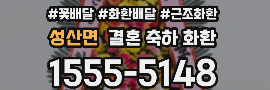 성산면 결혼 축하 화환