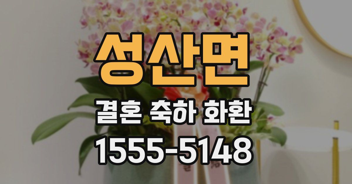 성산면 결혼 축하 화환