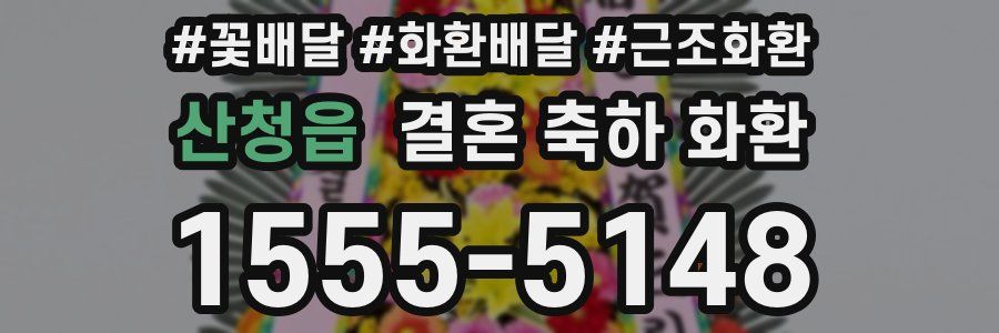 산청읍 결혼 축하 화환