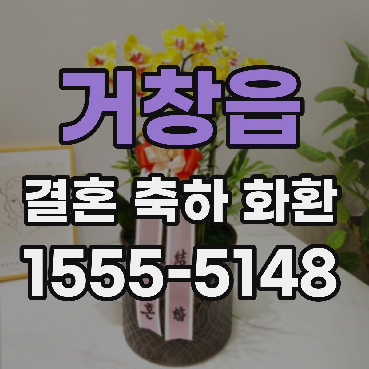 거창읍 결혼 축하 화환