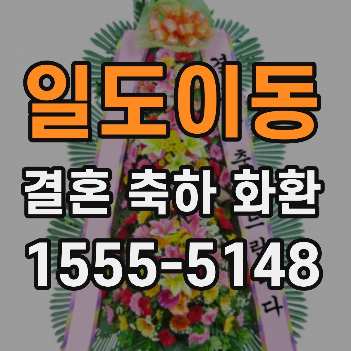 일도이동 결혼 축하 화환