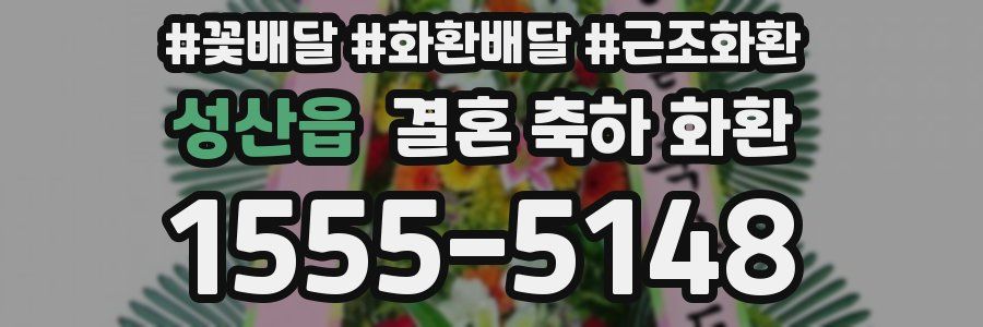 성산읍 결혼 축하 화환