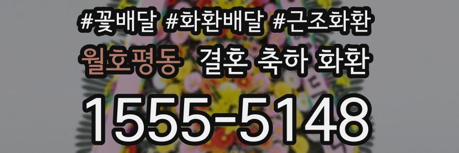 월호평동 결혼 축하 화환