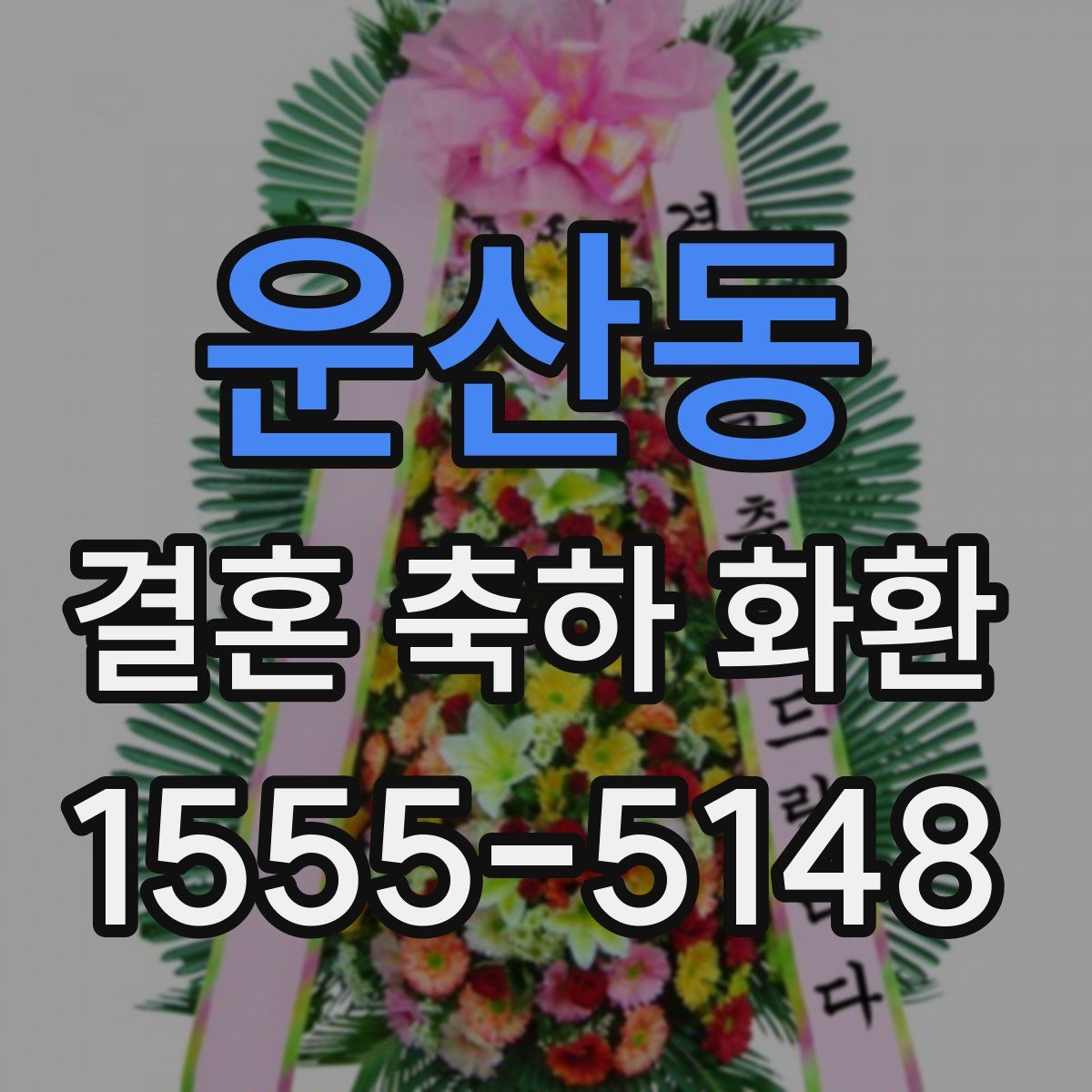 운산동 결혼 축하 화환