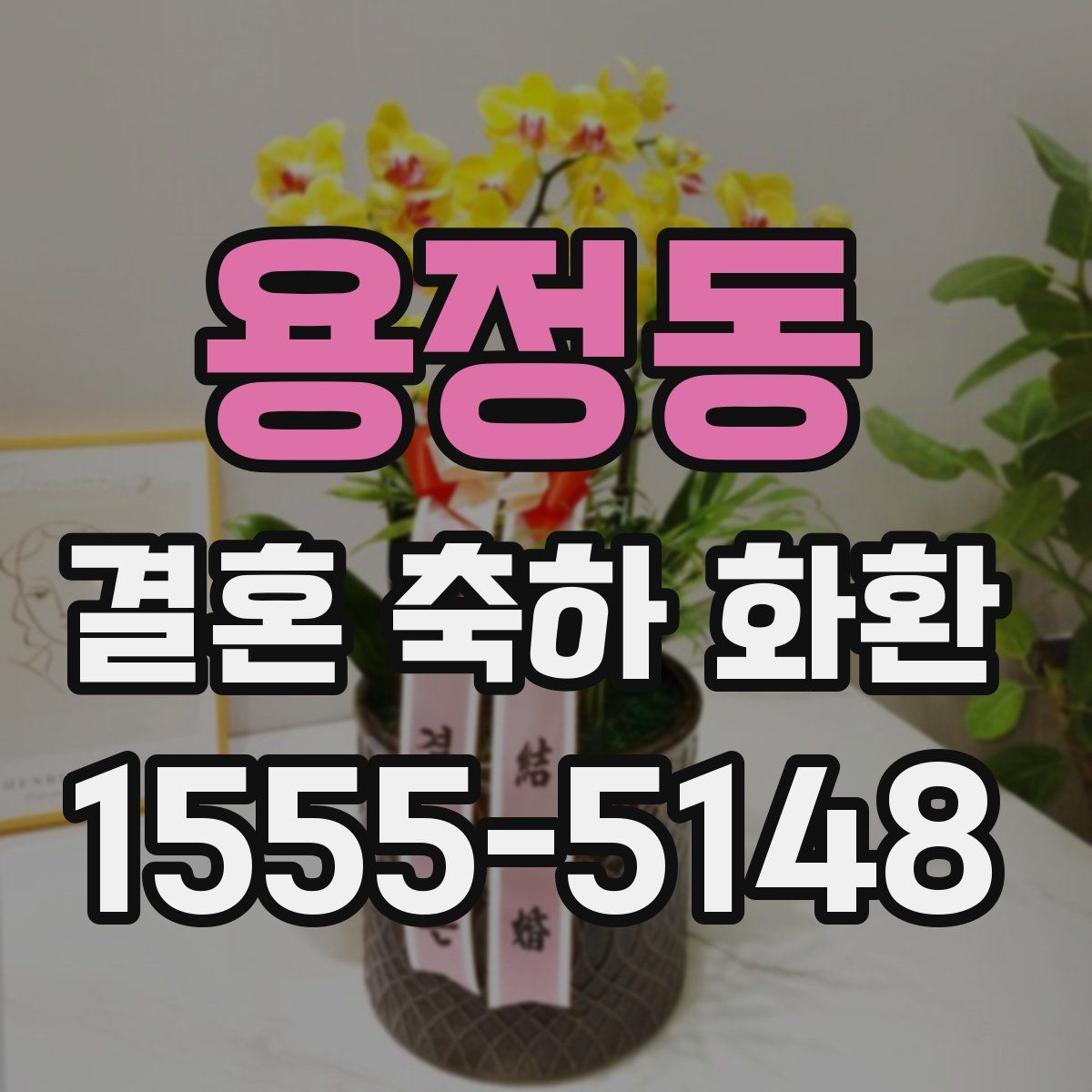 용정동 결혼 축하 화환
