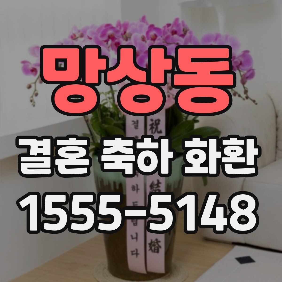 망상동 결혼 축하 화환