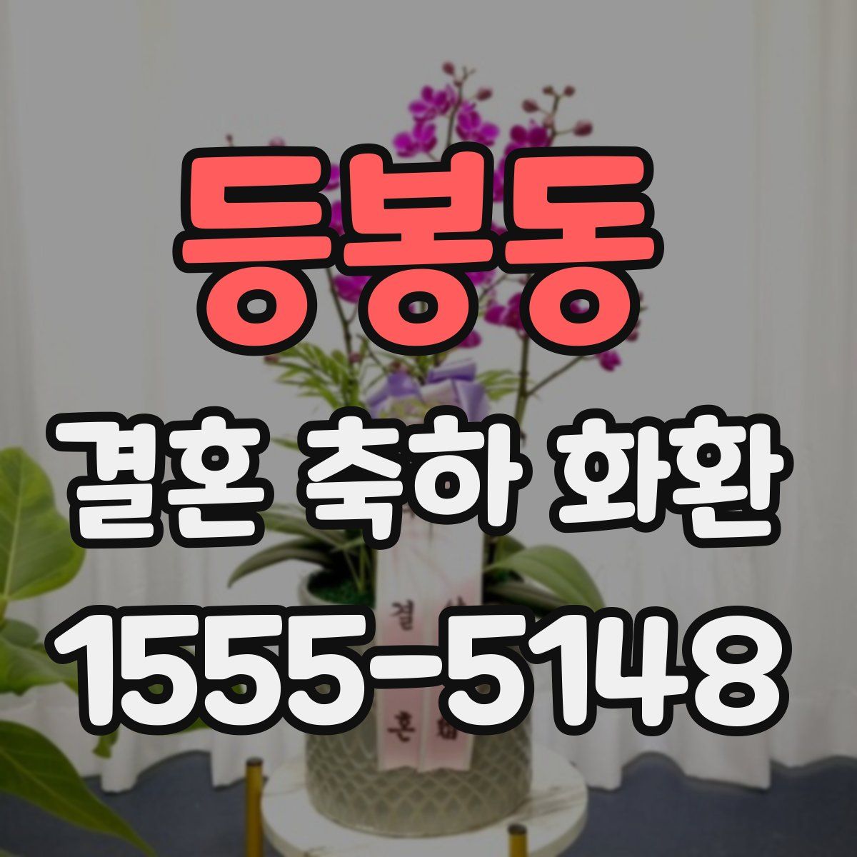 등봉동 결혼 축하 화환