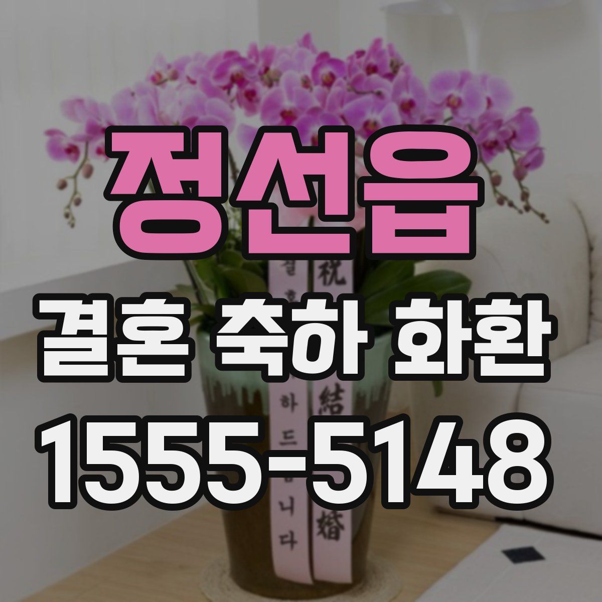 정선읍 결혼 축하 화환