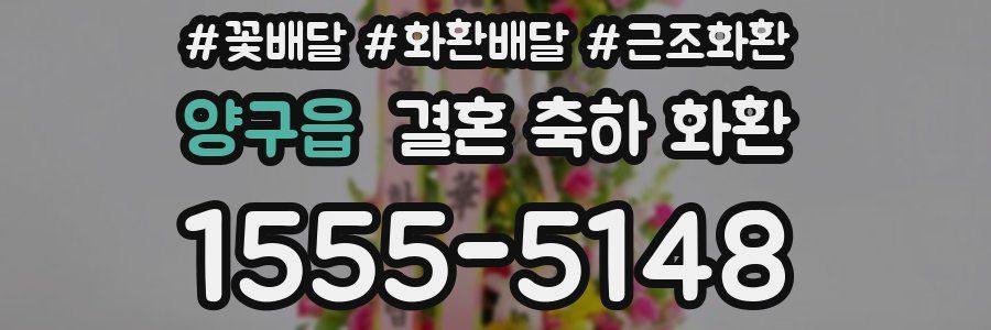 양구읍 결혼 축하 화환