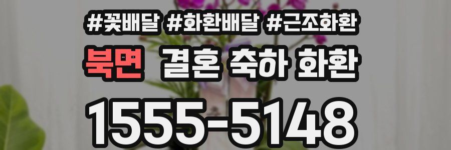 북면 결혼 축하 화환
