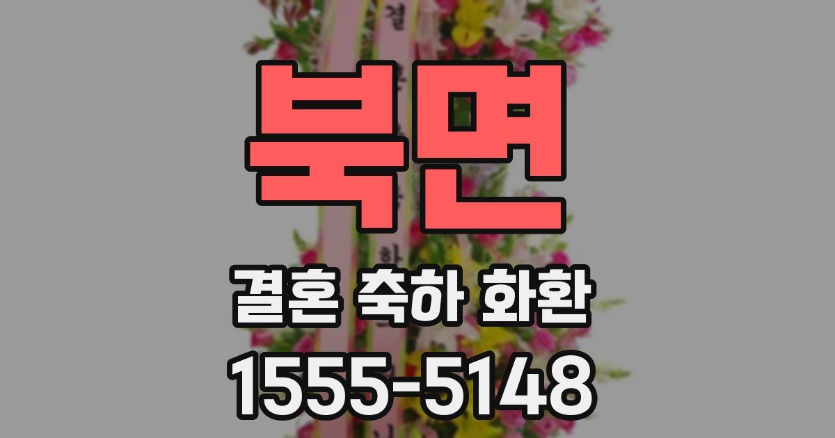 북면 결혼 축하 화환