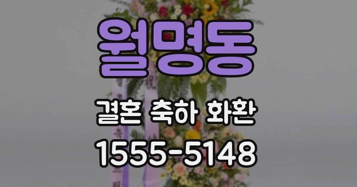 월명동 결혼 축하 화환