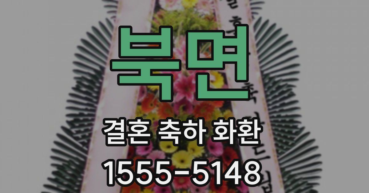 북면 결혼 축하 화환