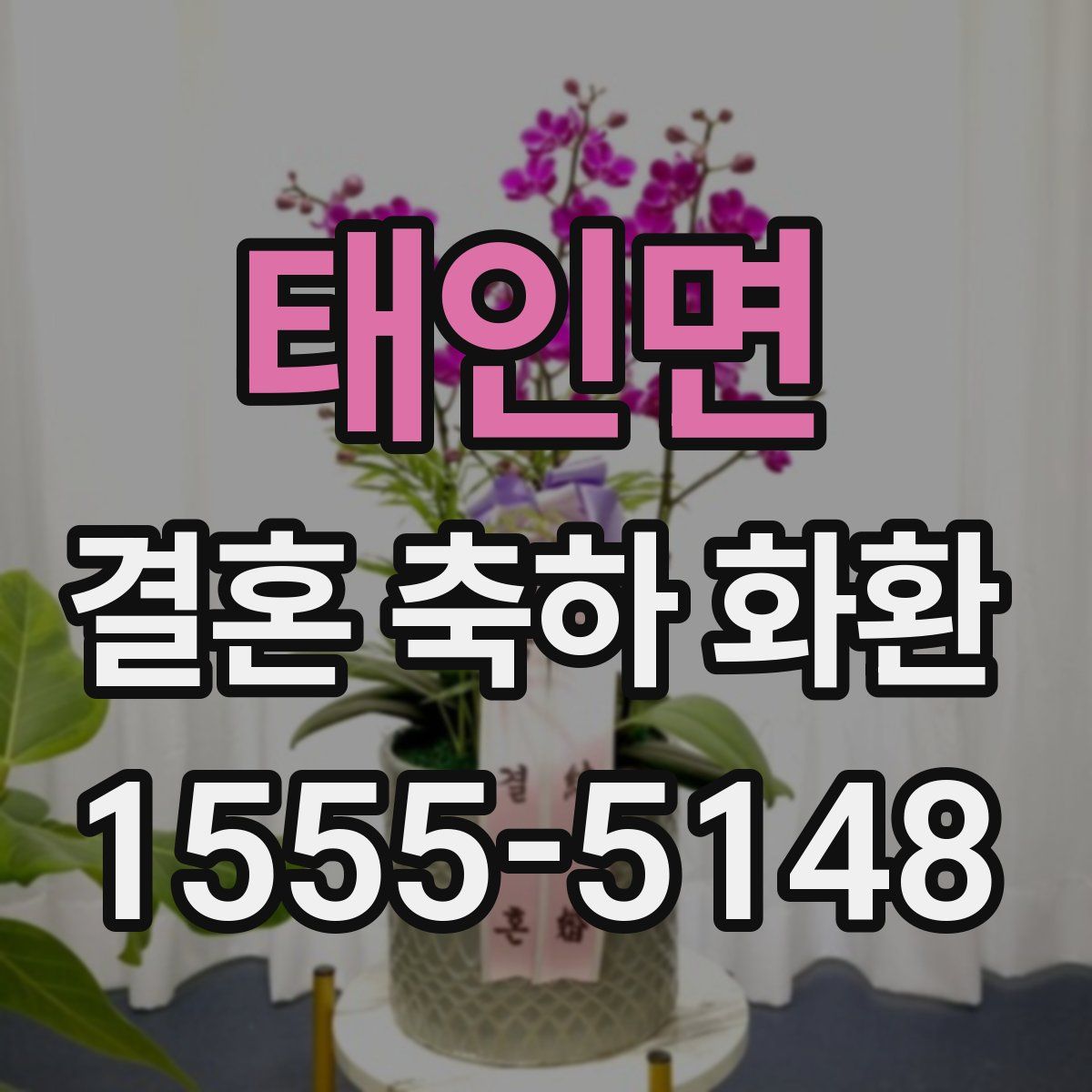 태인면 결혼 축하 화환