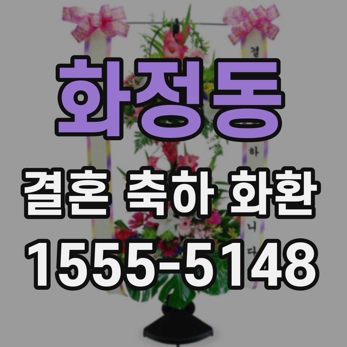 화정동 결혼 축하 화환