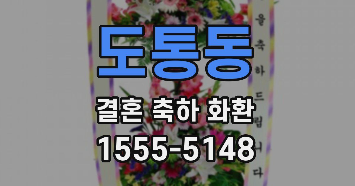 도통동 결혼 축하 화환