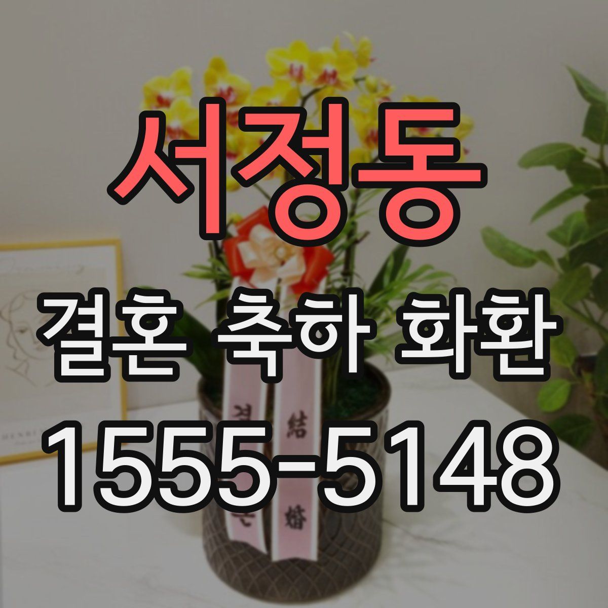서정동 결혼 축하 화환