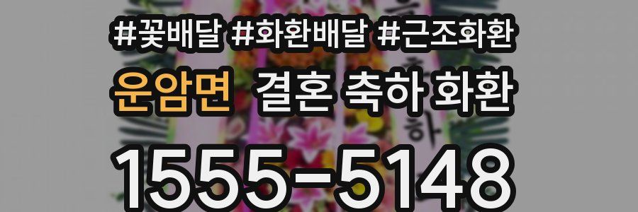 운암면 결혼 축하 화환