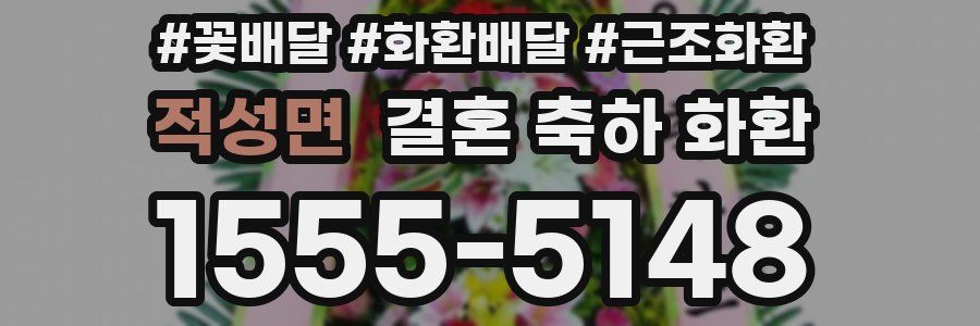 적성면 결혼 축하 화환