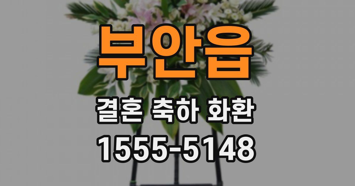 부안읍 결혼 축하 화환