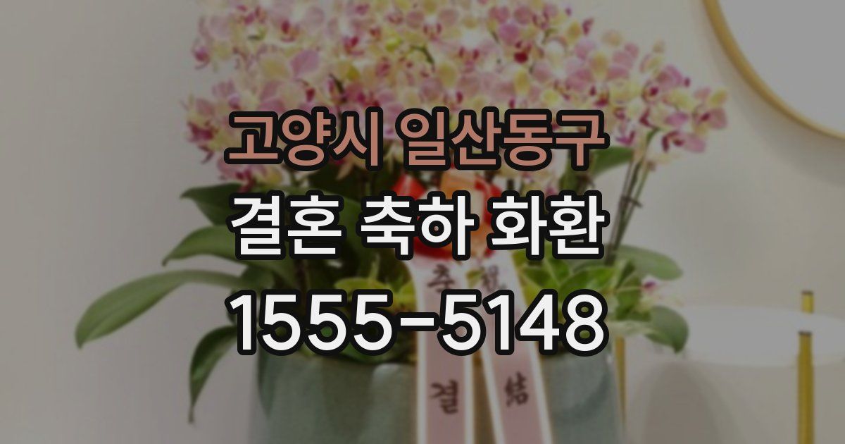 고양시 일산동구 결혼 축하 화환