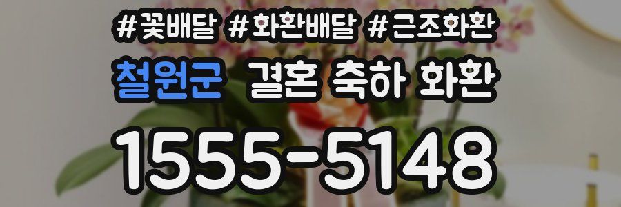 철원군 결혼 축하 화환