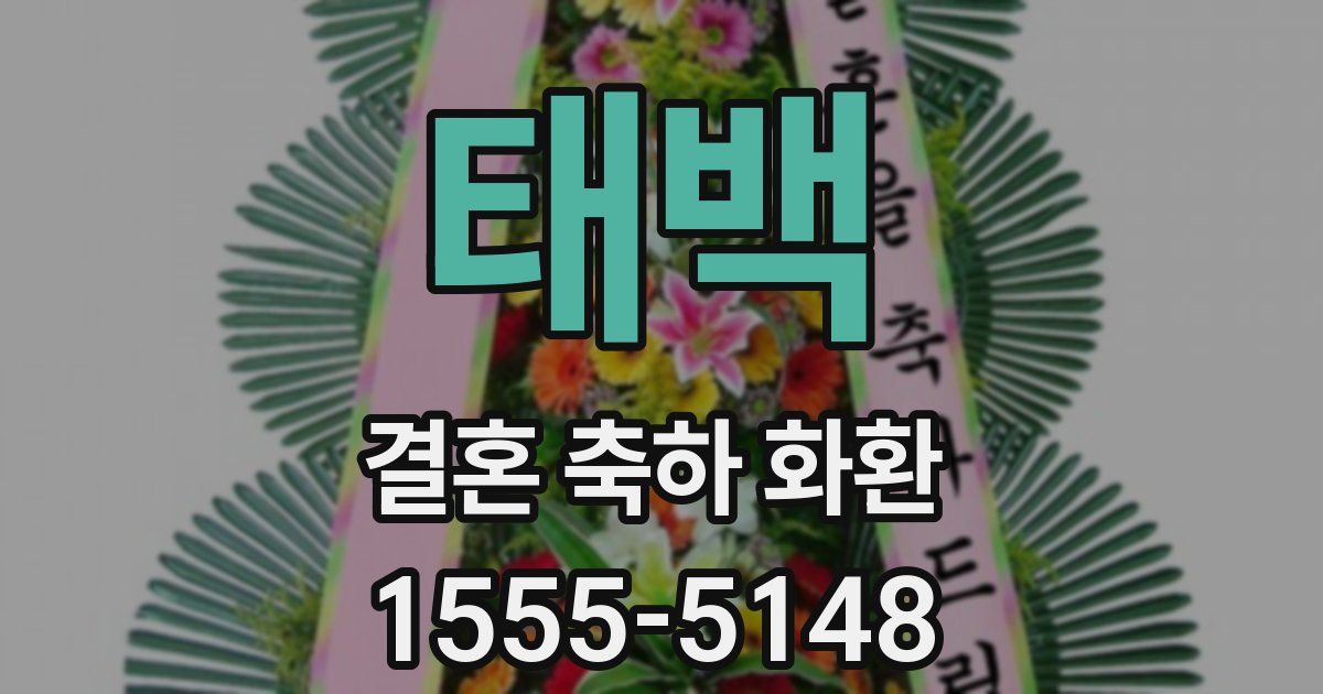 태백 결혼 축하 화환