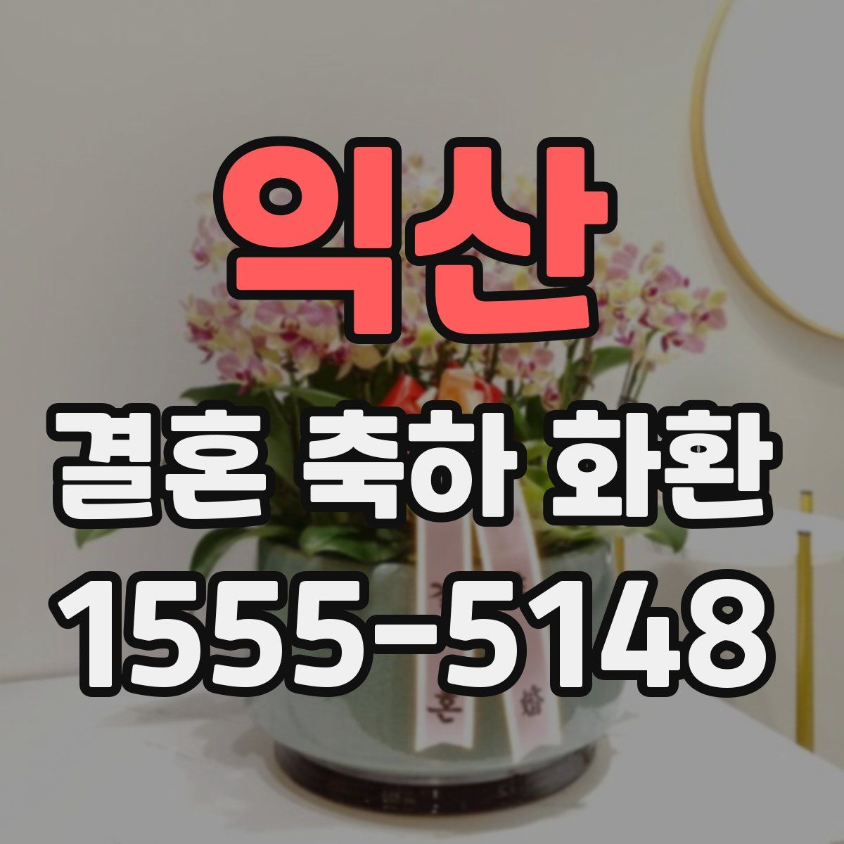 익산 결혼 축하 화환