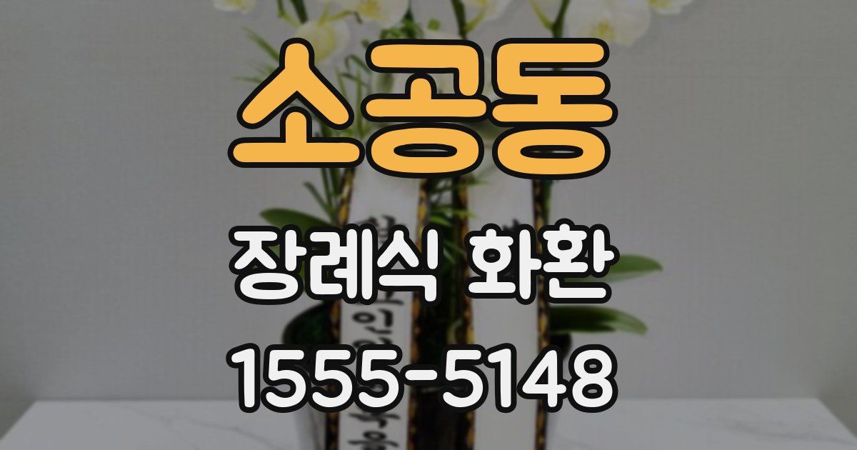 소공동 장례식 화환