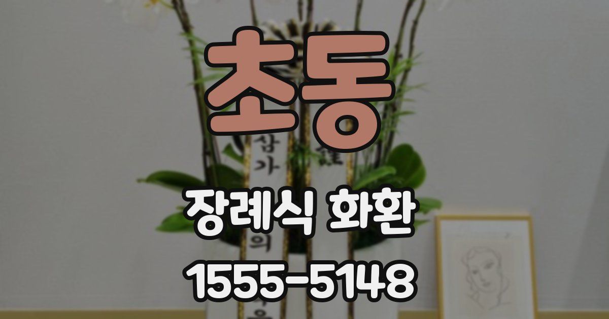 초동 장례식 화환