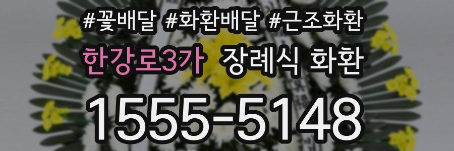 한강로3가 장례식 화환