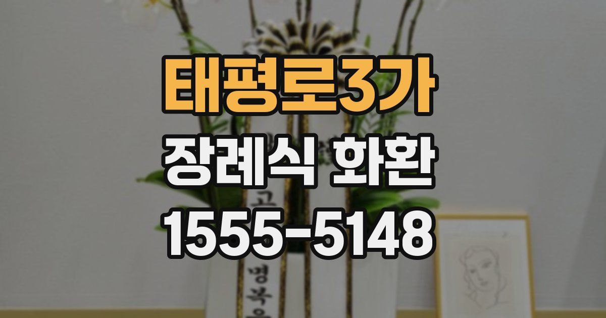 태평로3가 장례식 화환