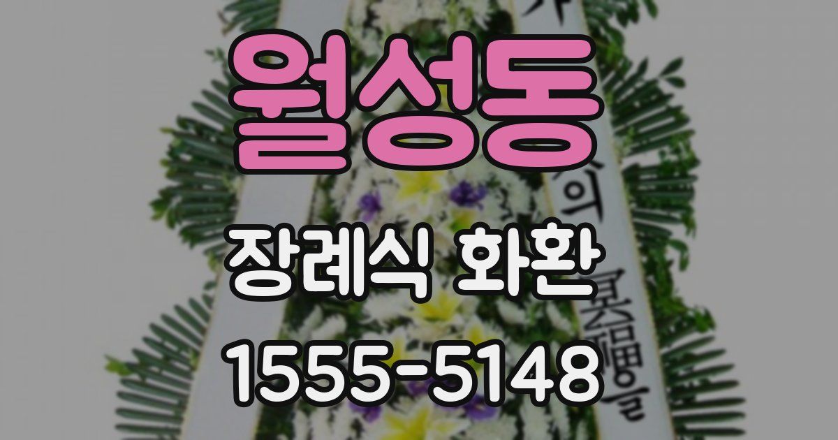 월성동 장례식 화환
