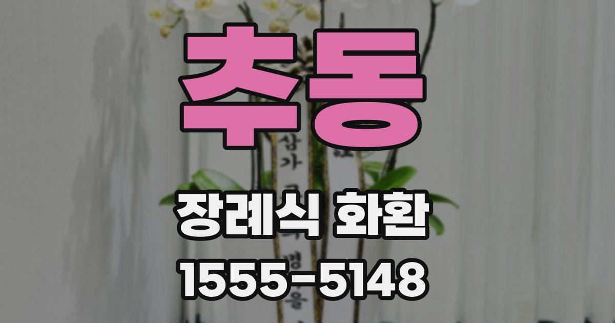 추동 장례식 화환