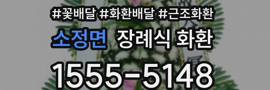 소정면 장례식 화환