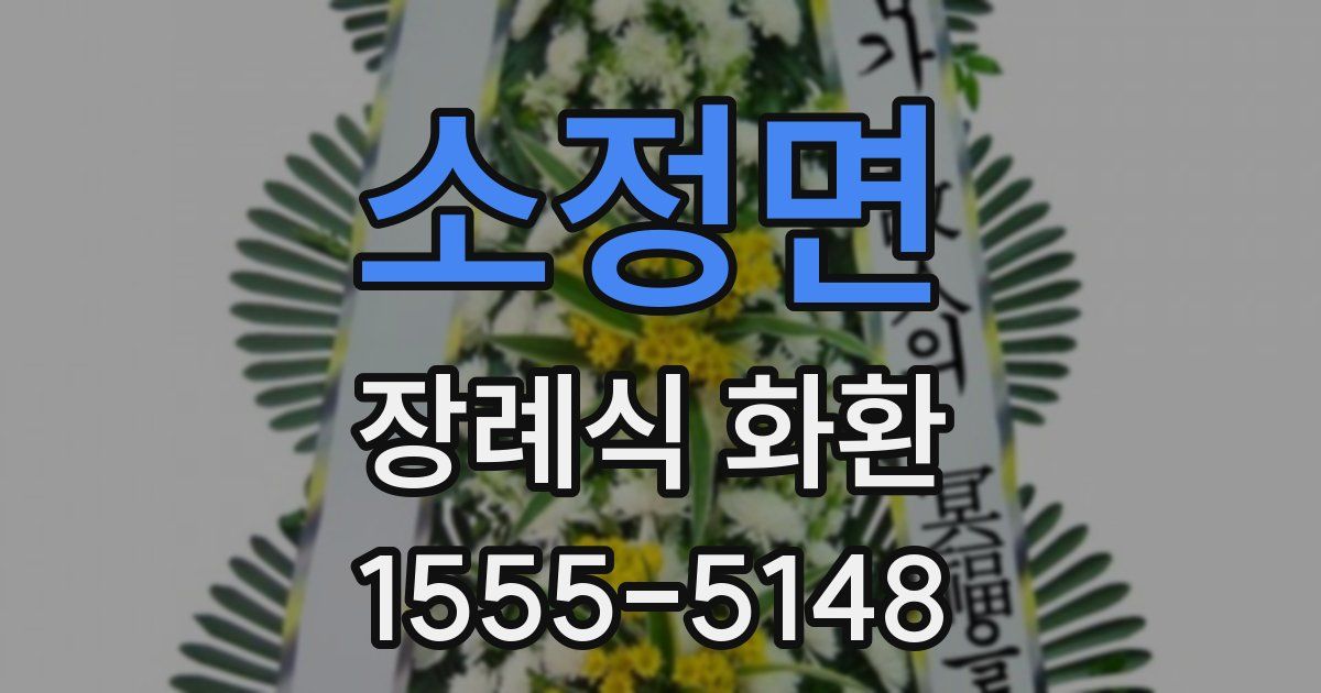 소정면 장례식 화환