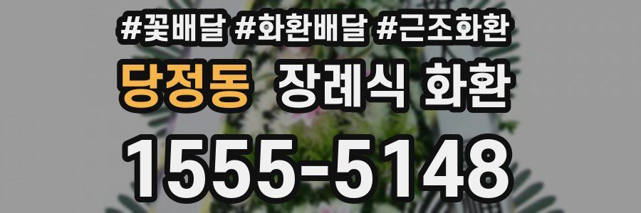 당정동 장례식 화환