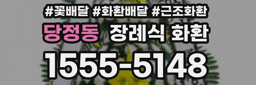 당정동 장례식 화환