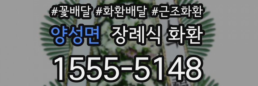 양성면 장례식 화환
