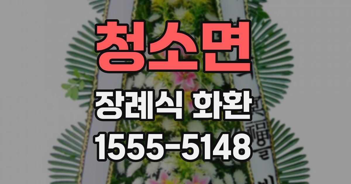 청소면 장례식 화환