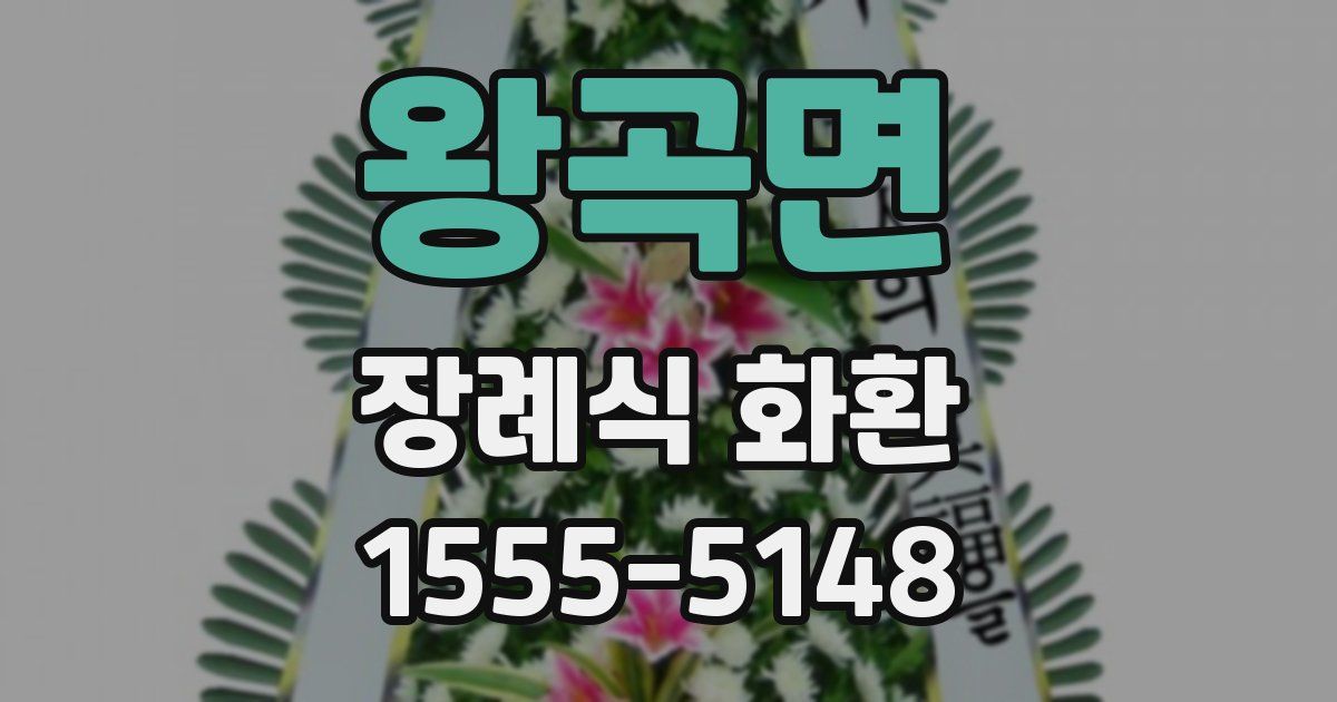 왕곡면 장례식 화환