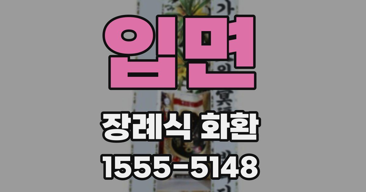 입면 장례식 화환