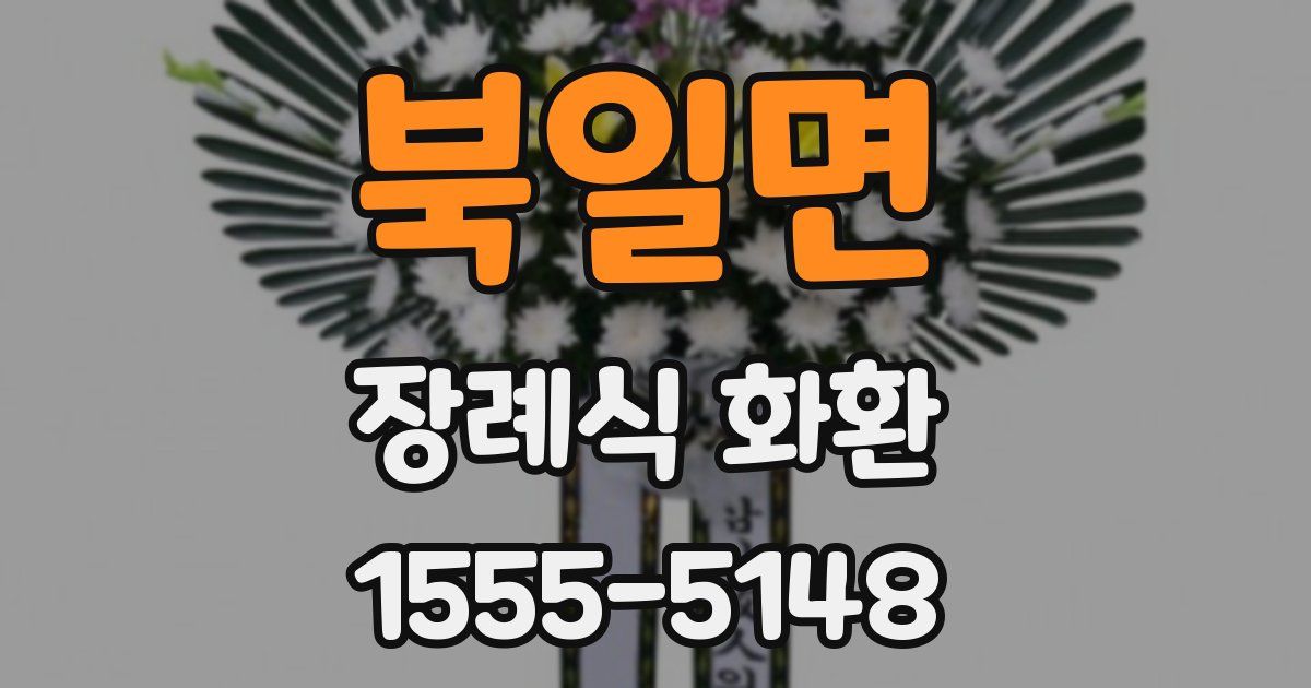 북일면 장례식 화환
