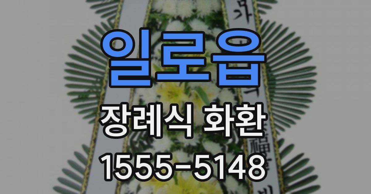 일로읍 장례식 화환