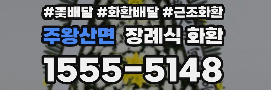주왕산면 장례식 화환