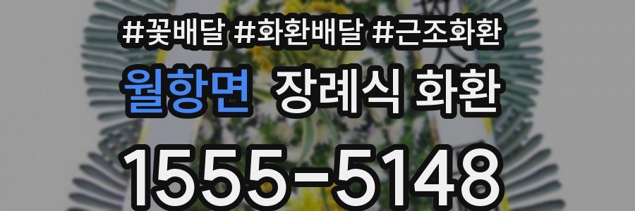 월항면 장례식 화환